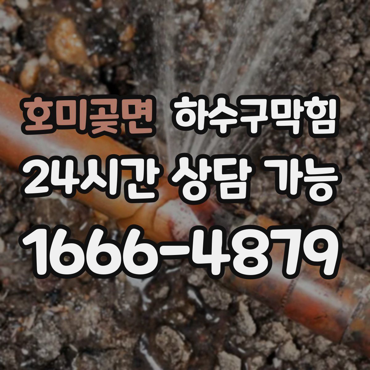 호미곶면 하수구막힘