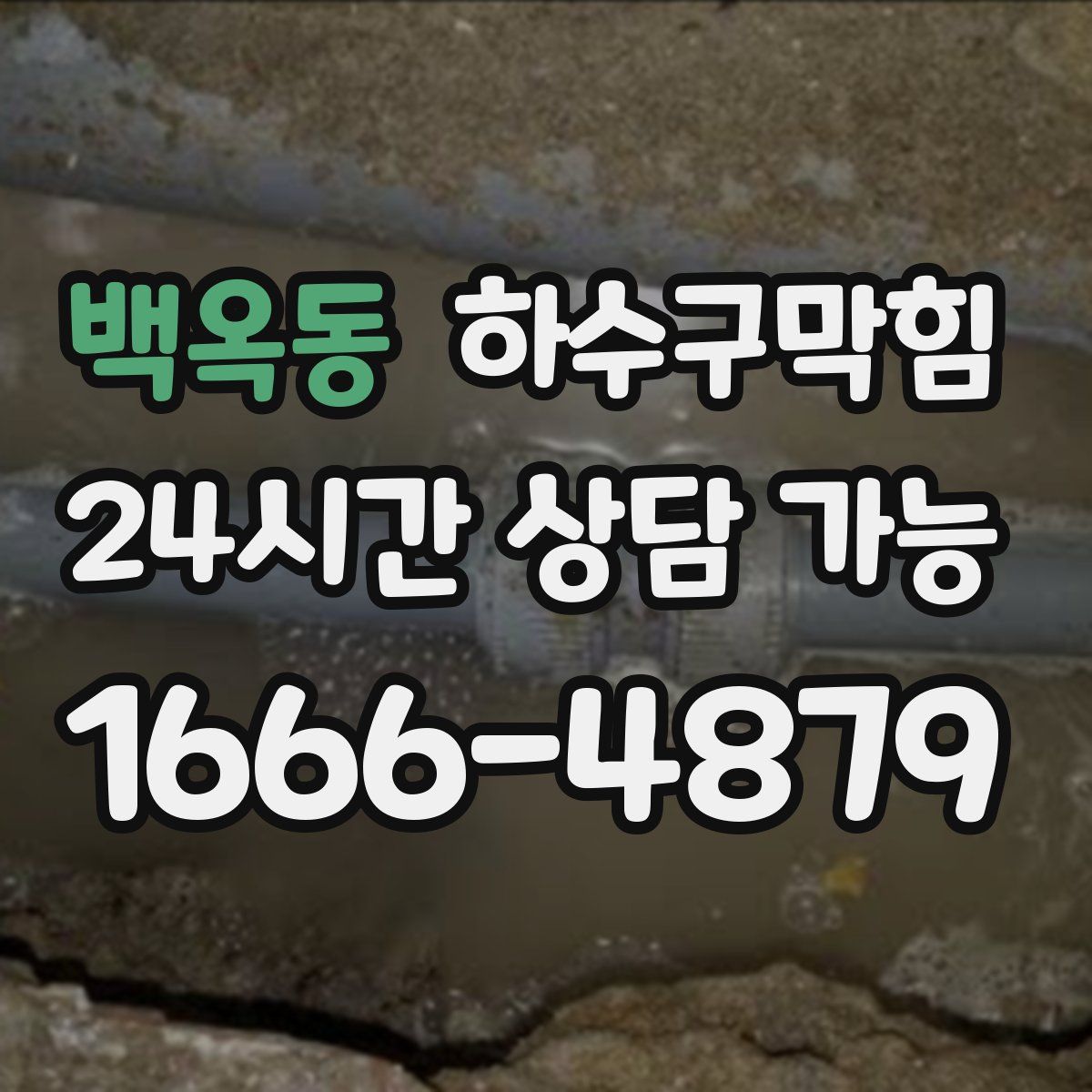 백옥동 하수구막힘