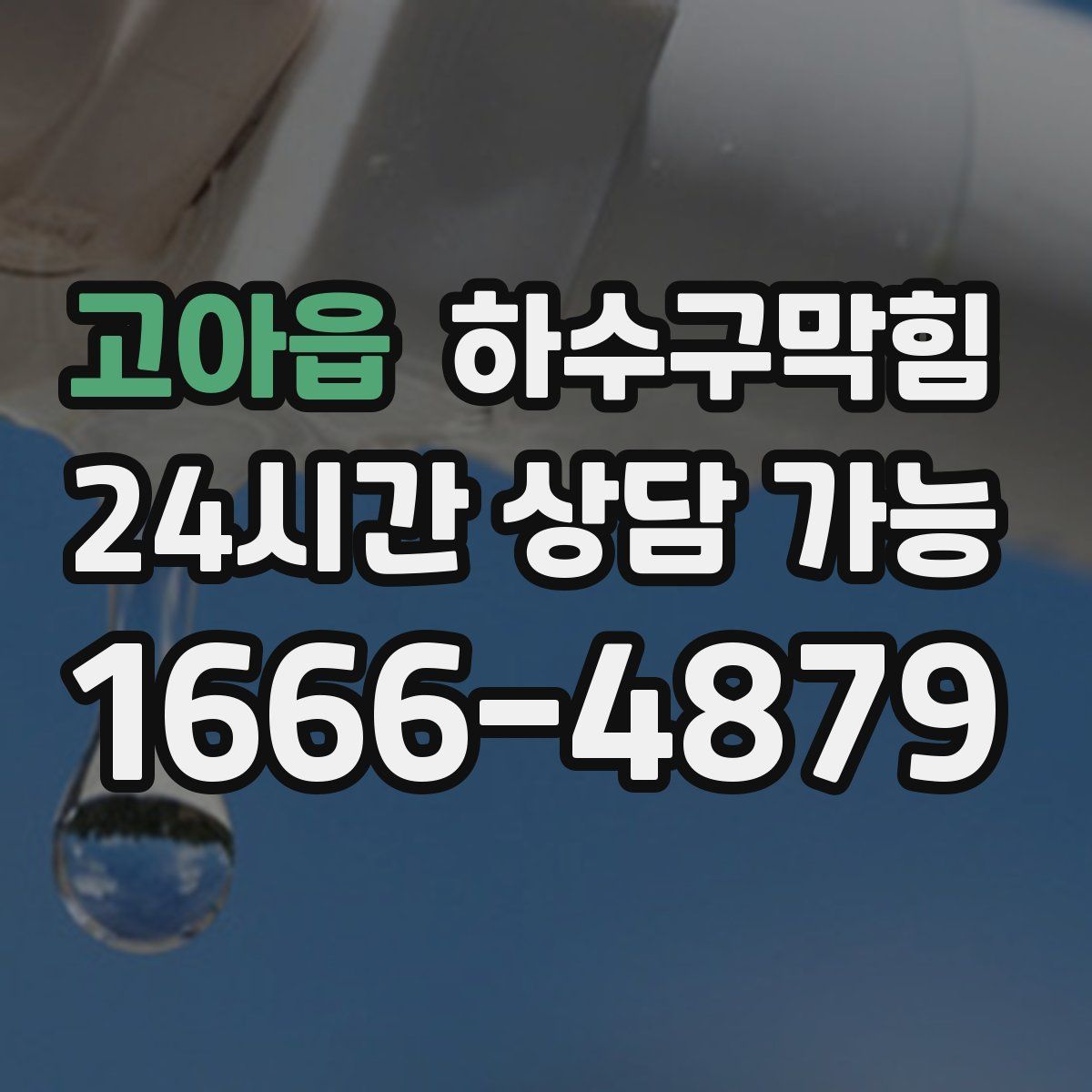 고아읍 하수구막힘