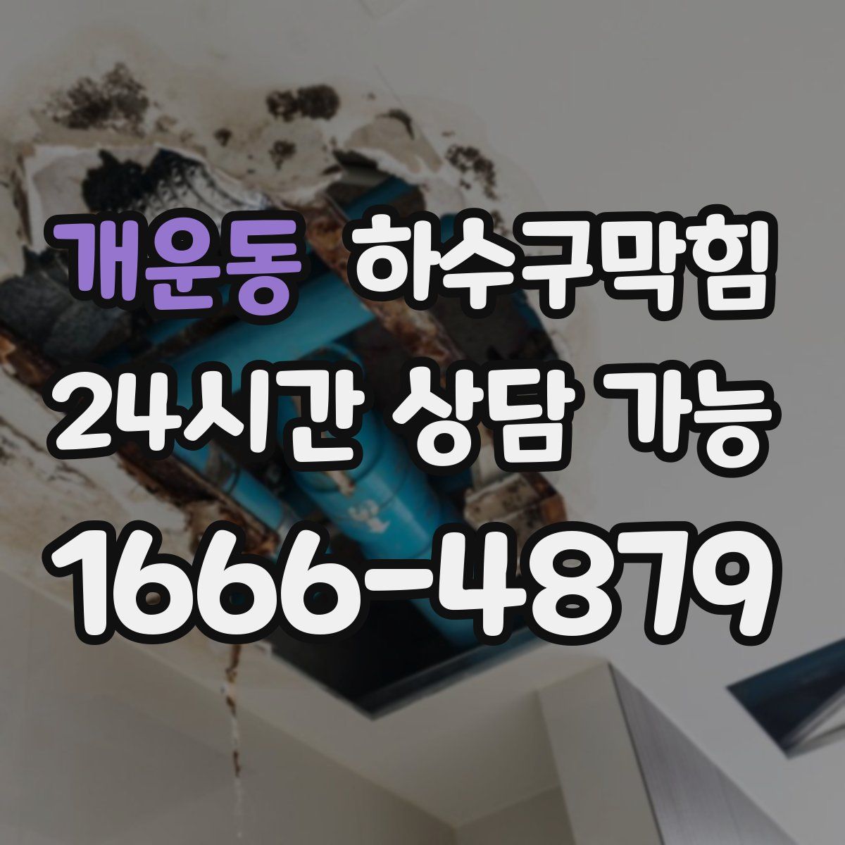 개운동 하수구막힘