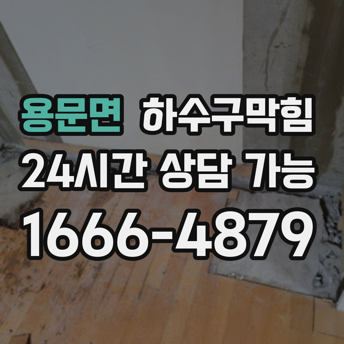 용문면 하수구막힘