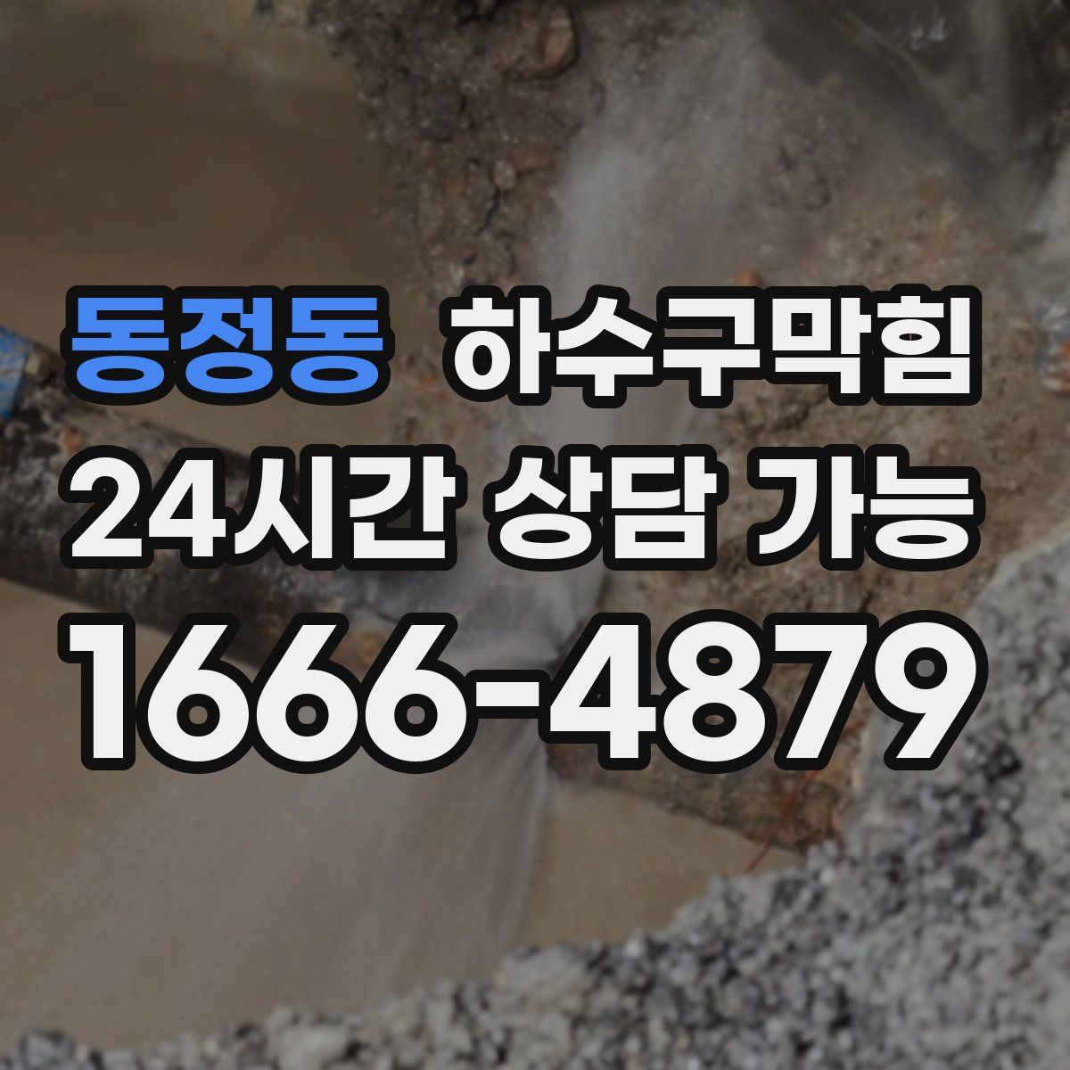 동정동 하수구막힘