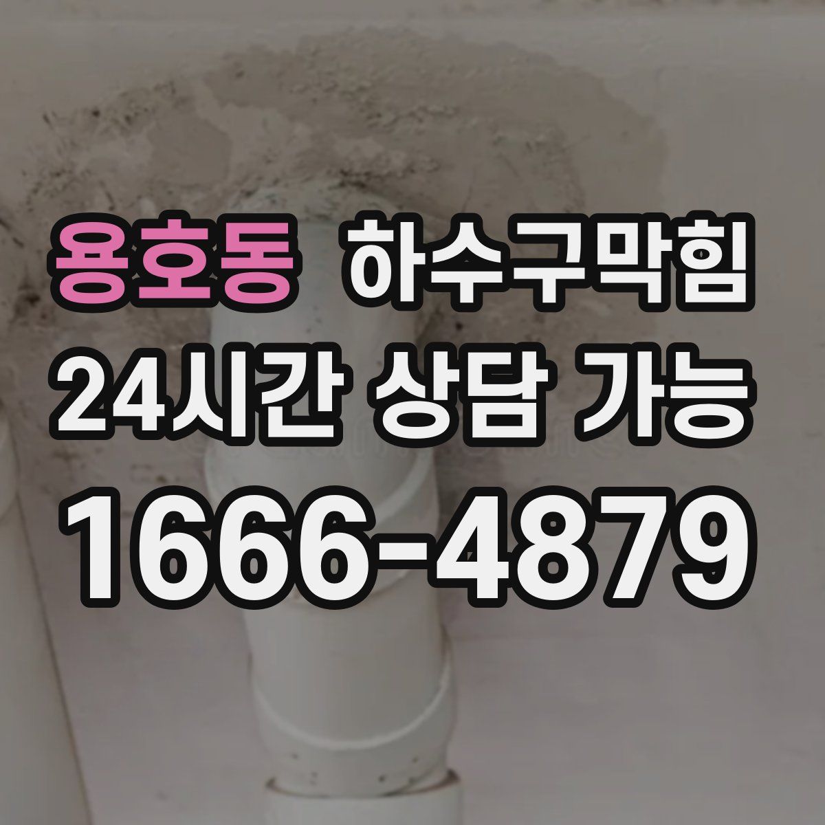 용호동 하수구막힘