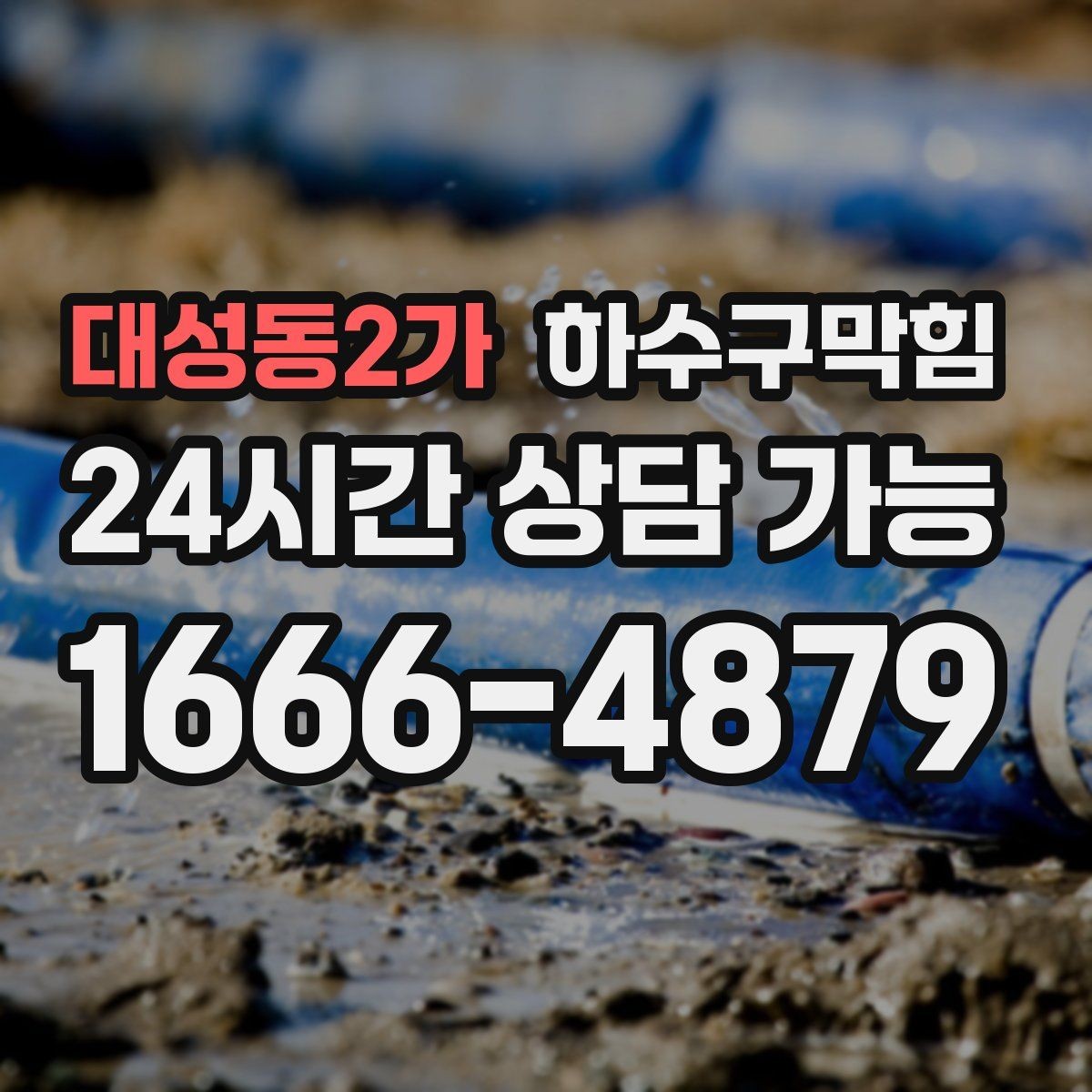 대성동2가 하수구막힘 문을 여는 순간 스친 익숙한 냄새