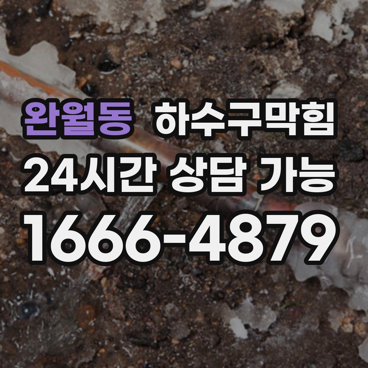 완월동 하수구막힘