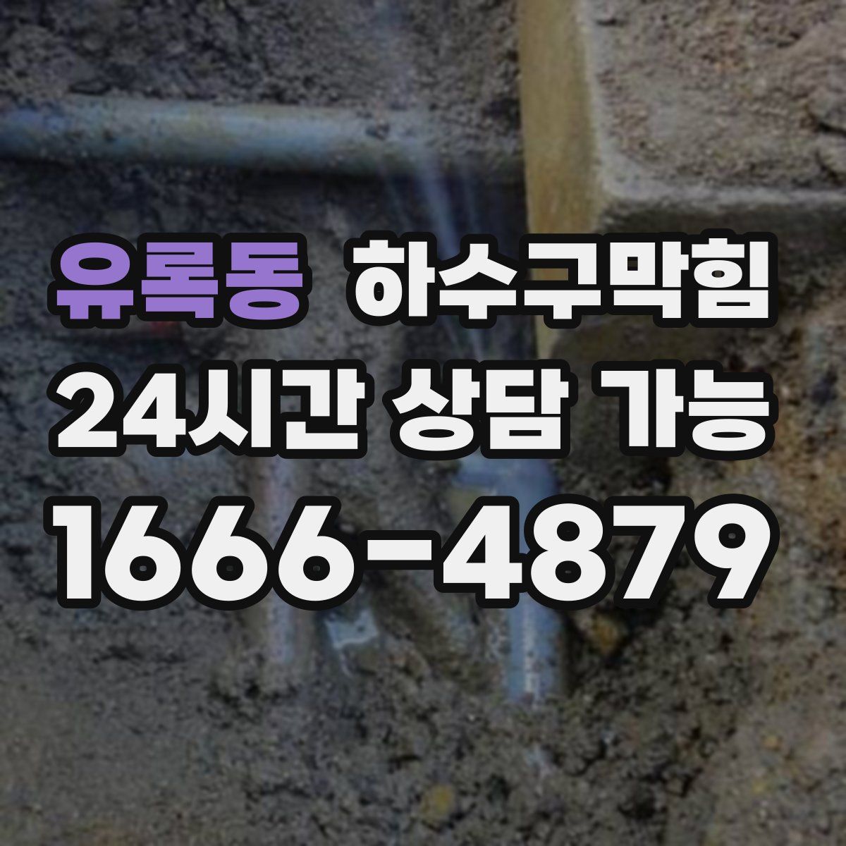 유록동 하수구막힘