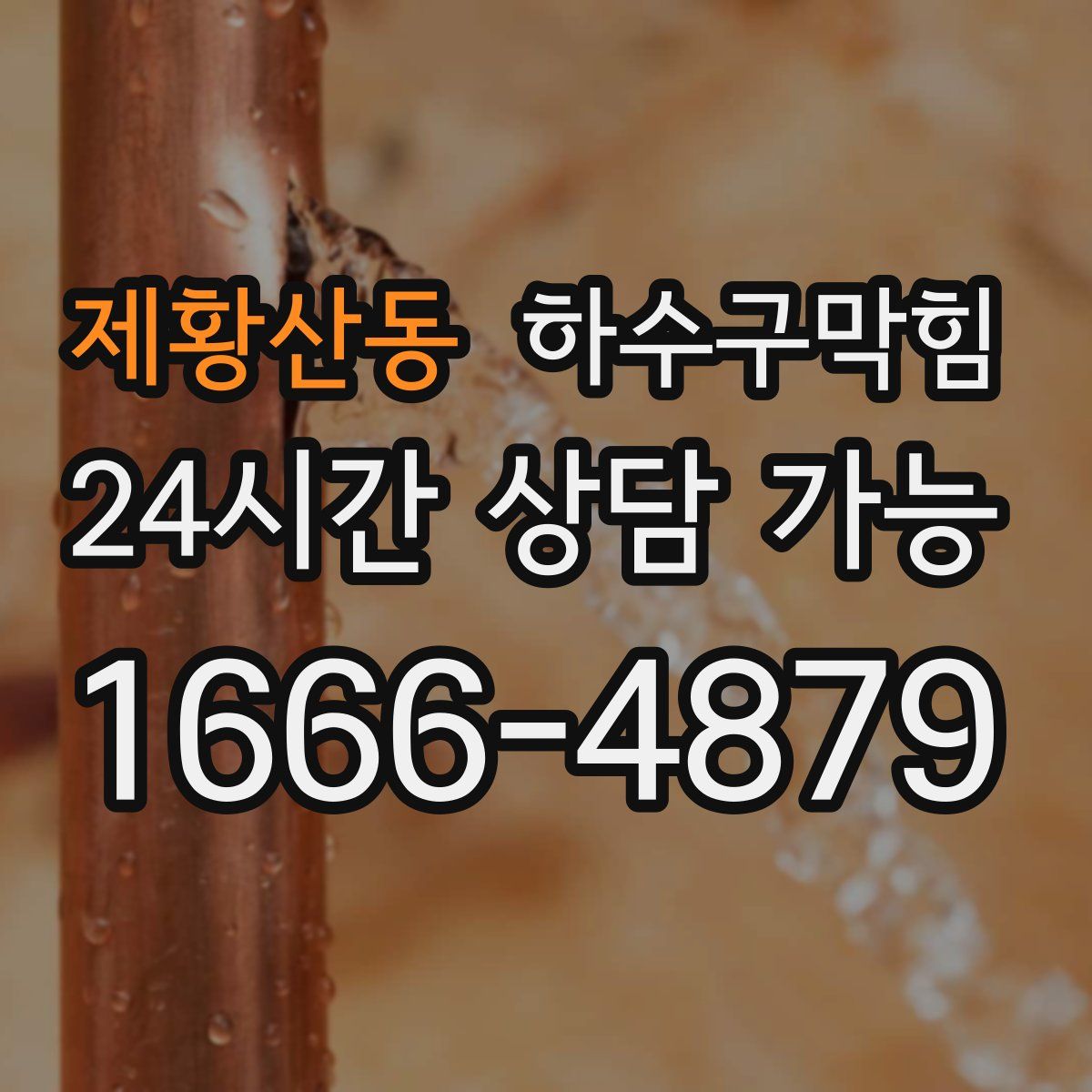 제황산동 하수구막힘