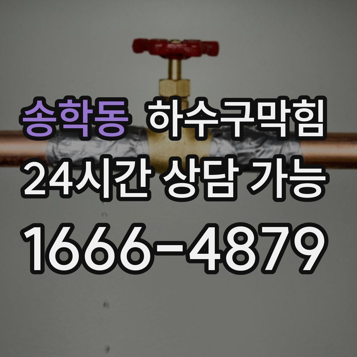 송학동 하수구막힘