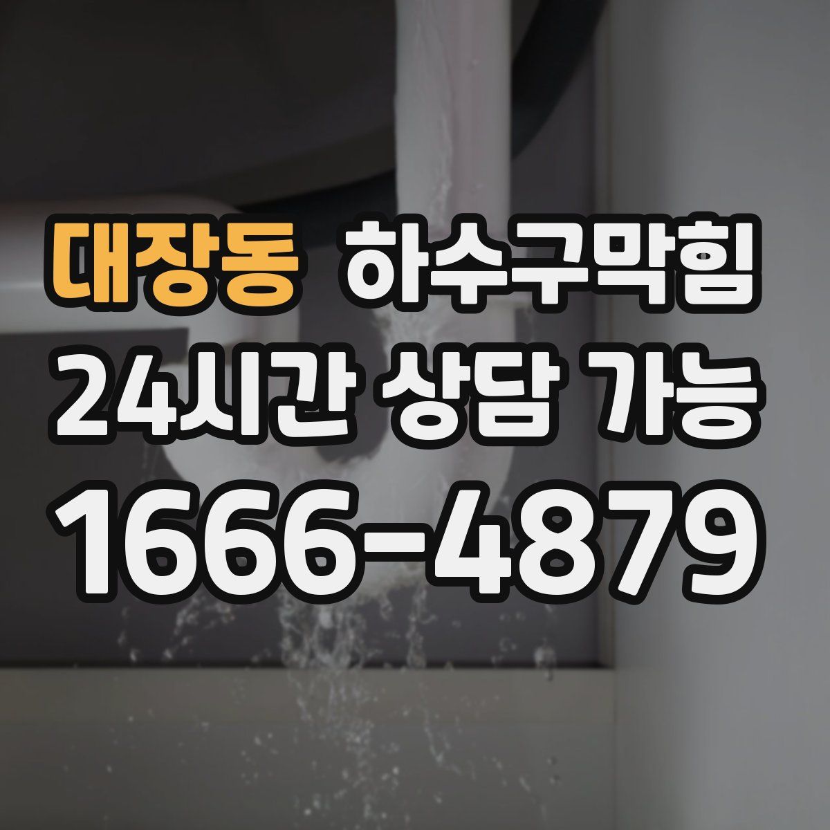 대장동 하수구막힘