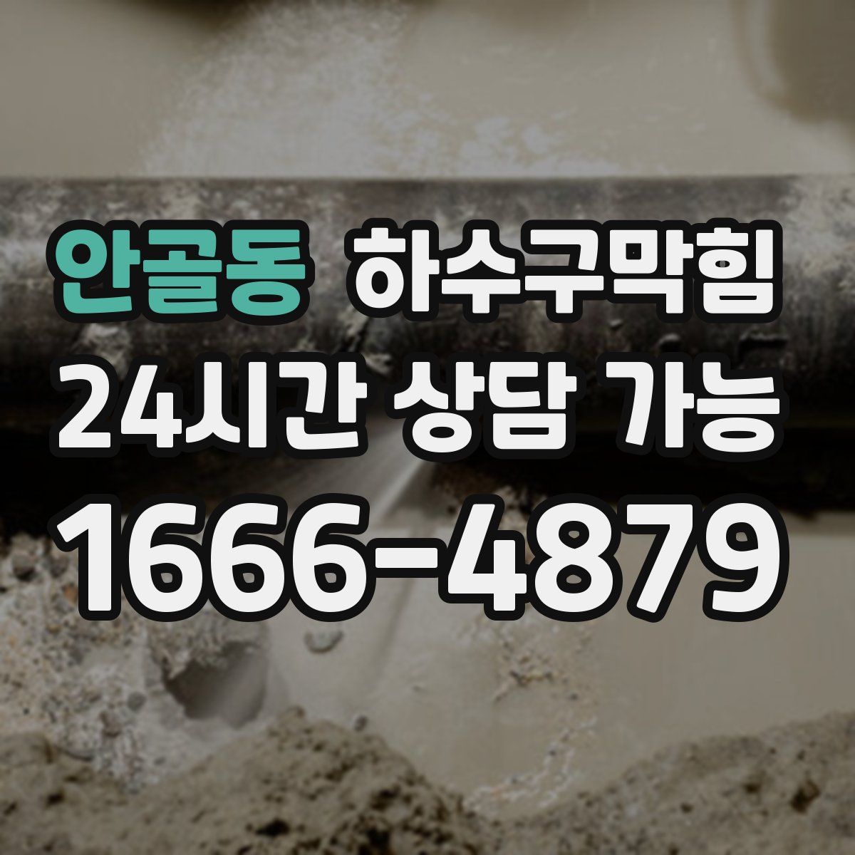 안골동 하수구막힘