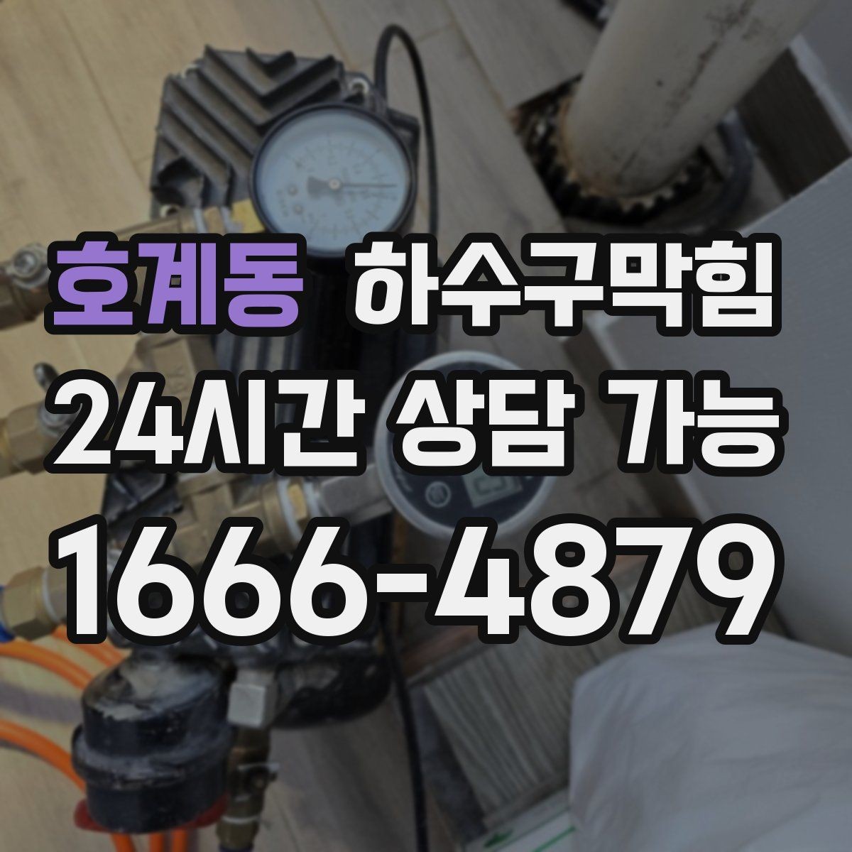 호계동 하수구막힘 반지하 상가에서 빈번한 사례