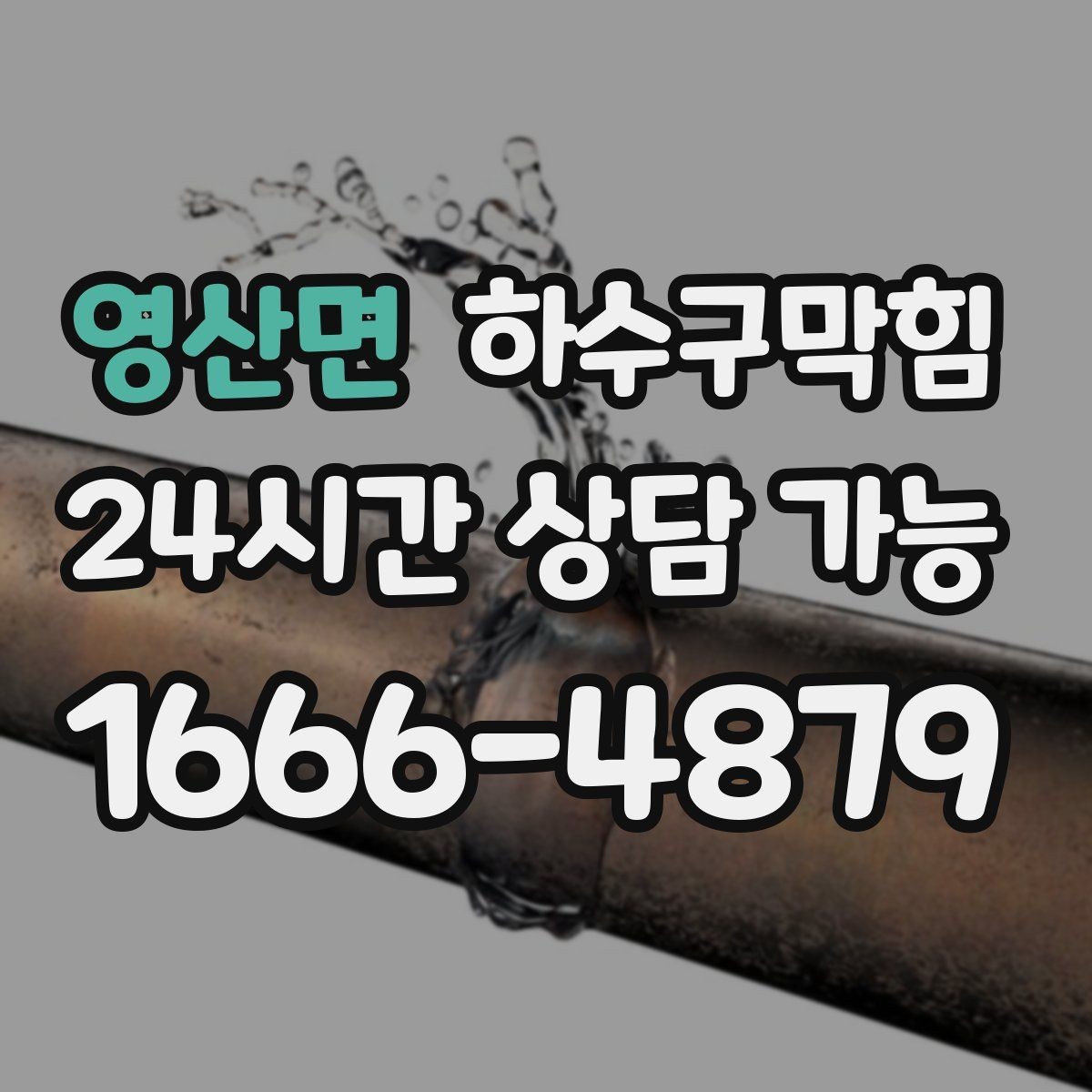 영산면 하수구막힘 트랩 교체 누기 차단 작업