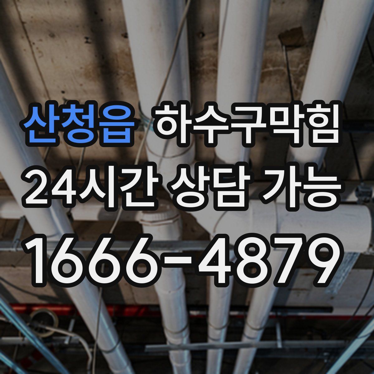 산청읍 하수구막힘