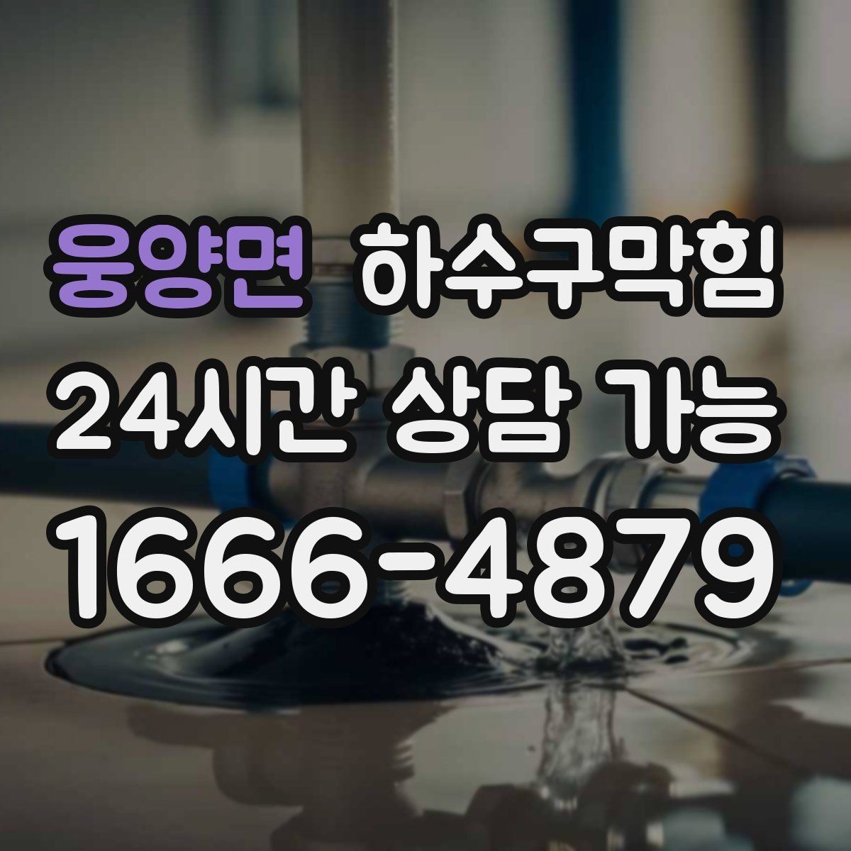 웅양면 하수구막힘 주차 동선 조정 협조 안내
