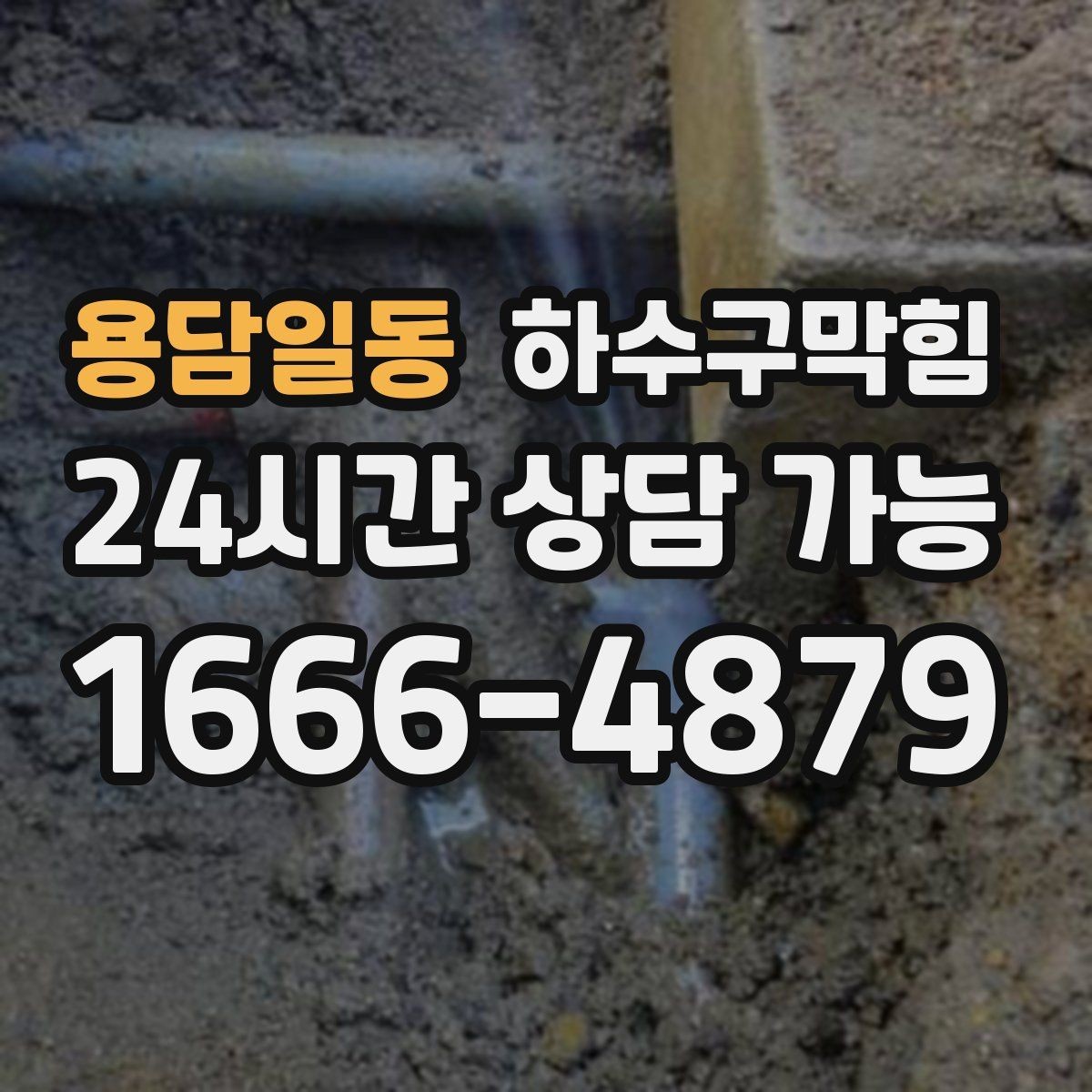 용담일동 하수구막힘 조용한 밤을 깨는 소리의 정체를 좇다