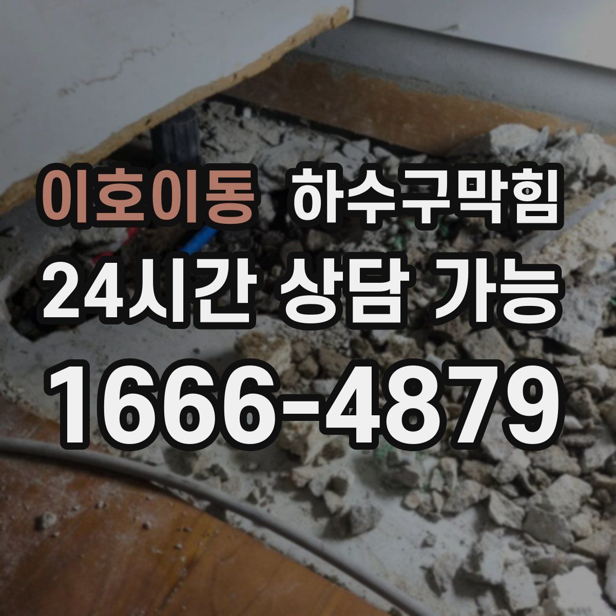 이호이동 하수구막힘