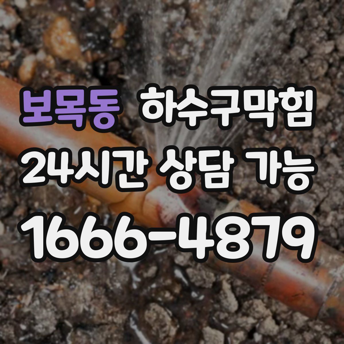 보목동 하수구막힘