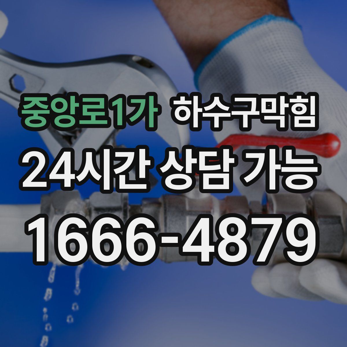 중앙로1가 하수구막힘