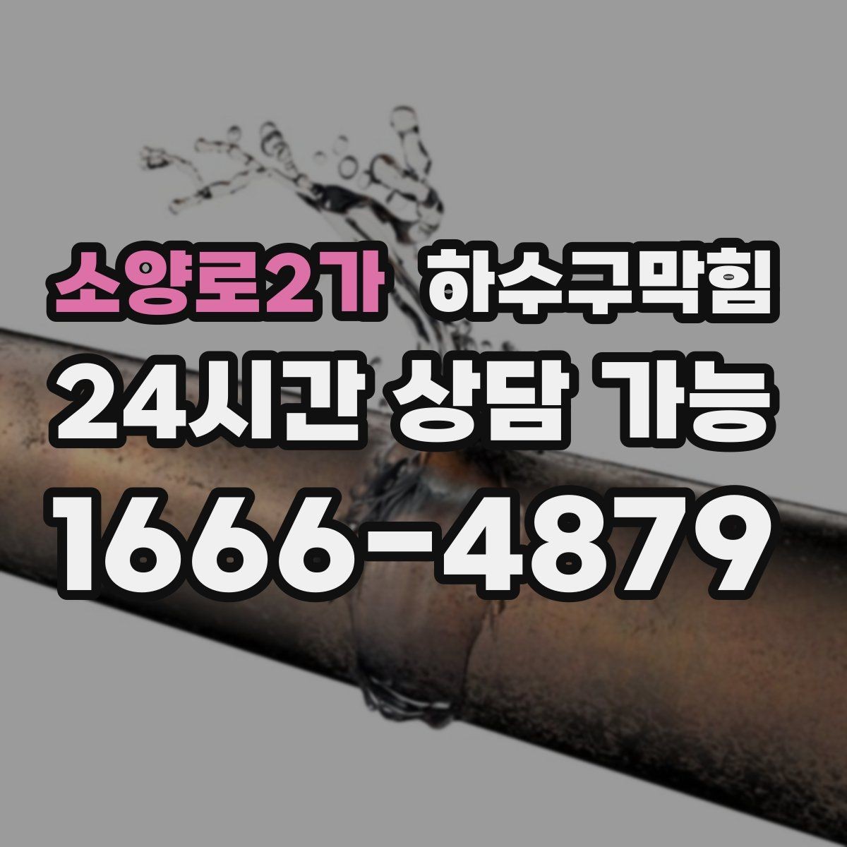 소양로2가 하수구막힘 다목적실 고무매트가 눅눅해진 계절