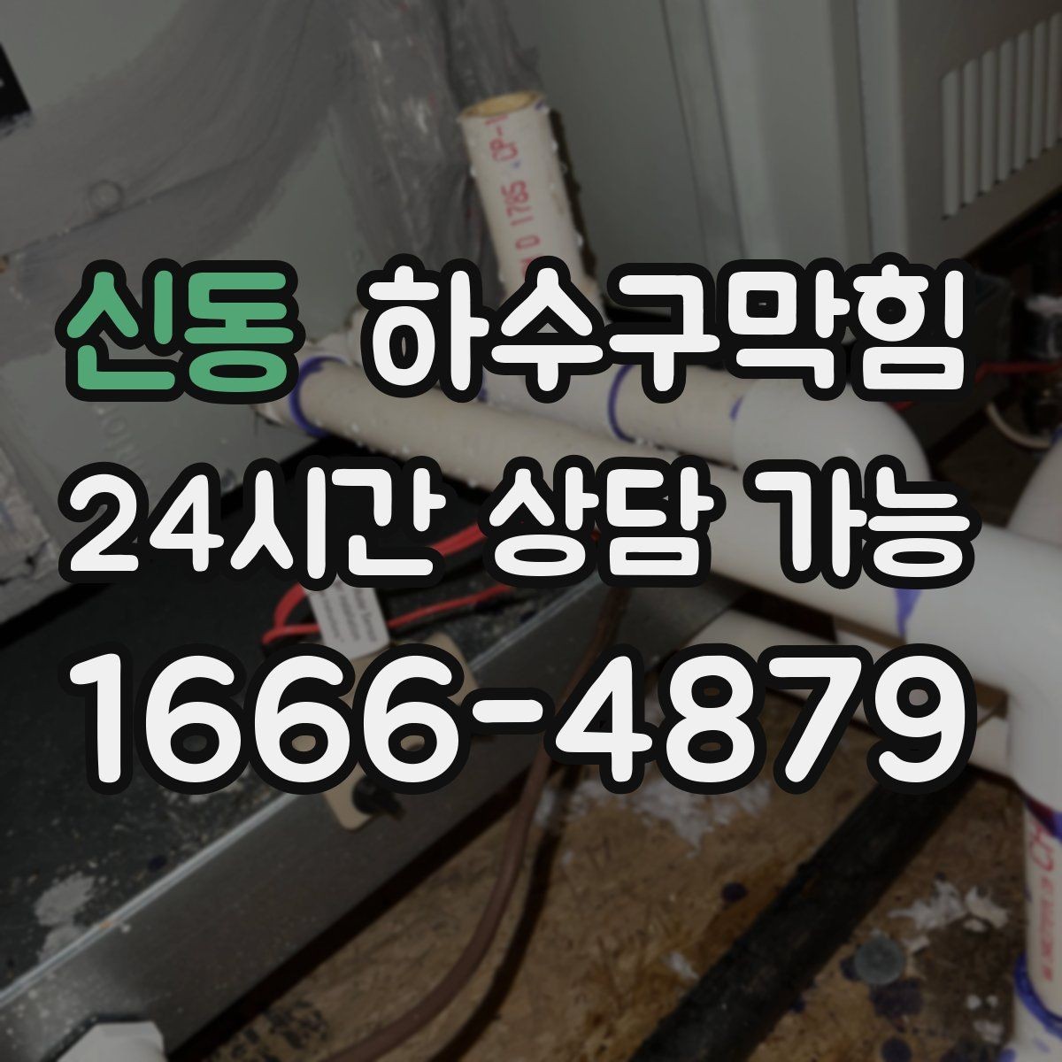 신동 하수구막힘 냄새가 거슬려 창가 자리가 비던 날