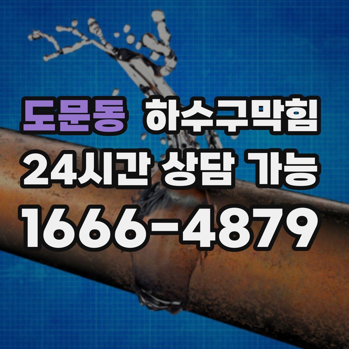 도문동 하수구막힘 지하층 곰팡이 악취 동시 해결