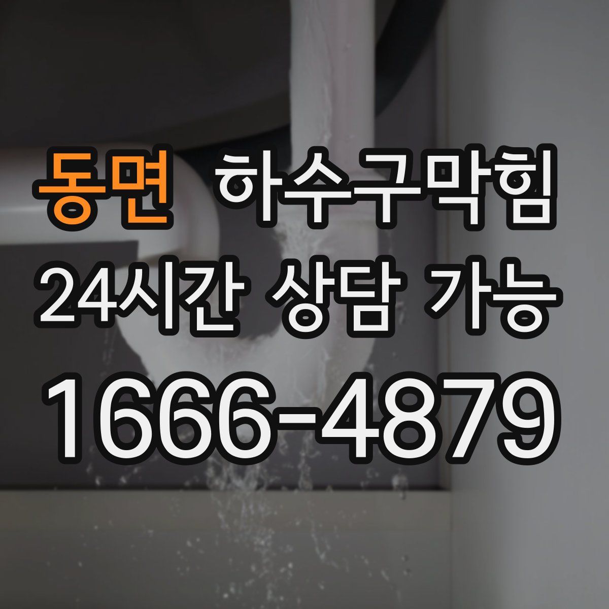 동면 하수구막힘