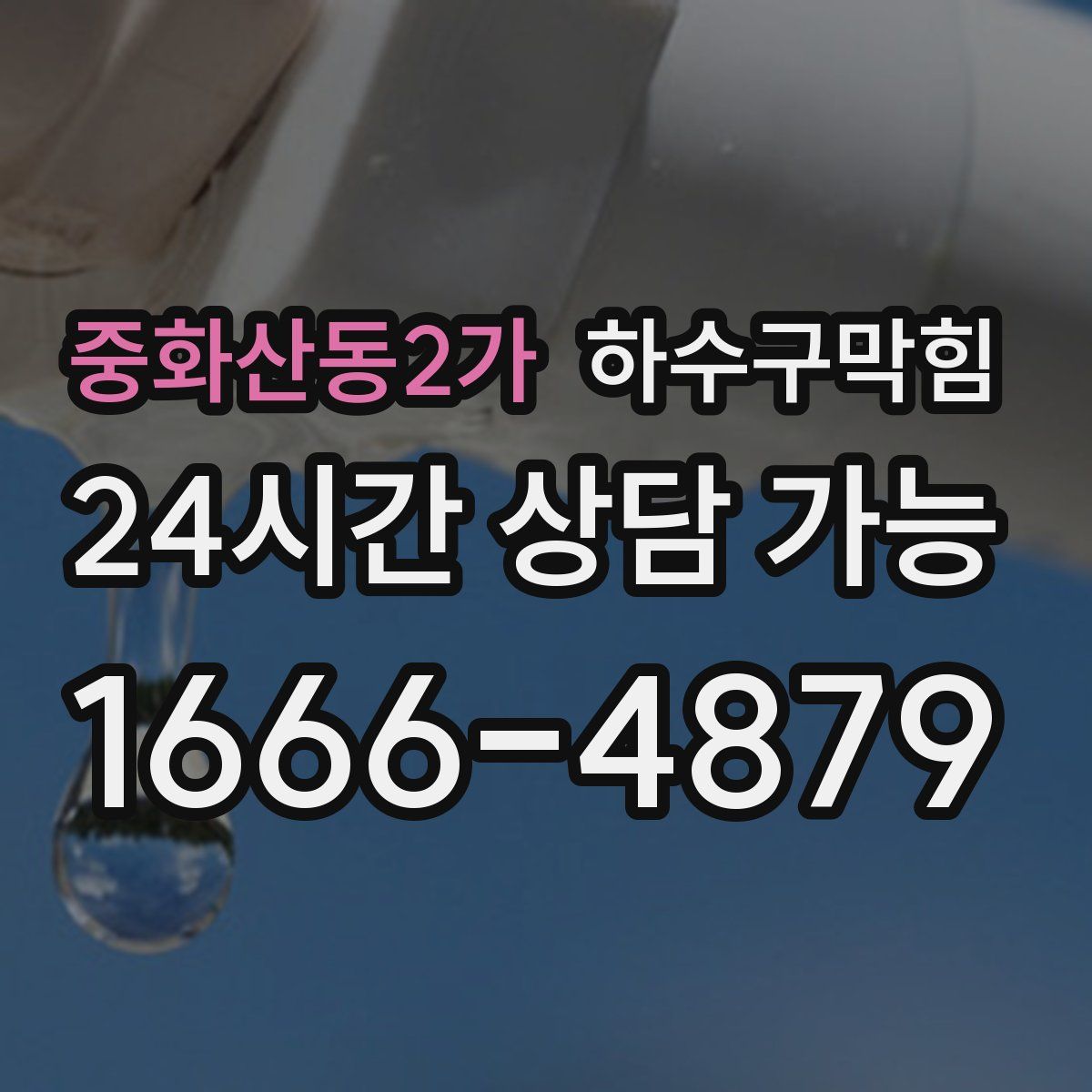 중화산동2가 하수구막힘