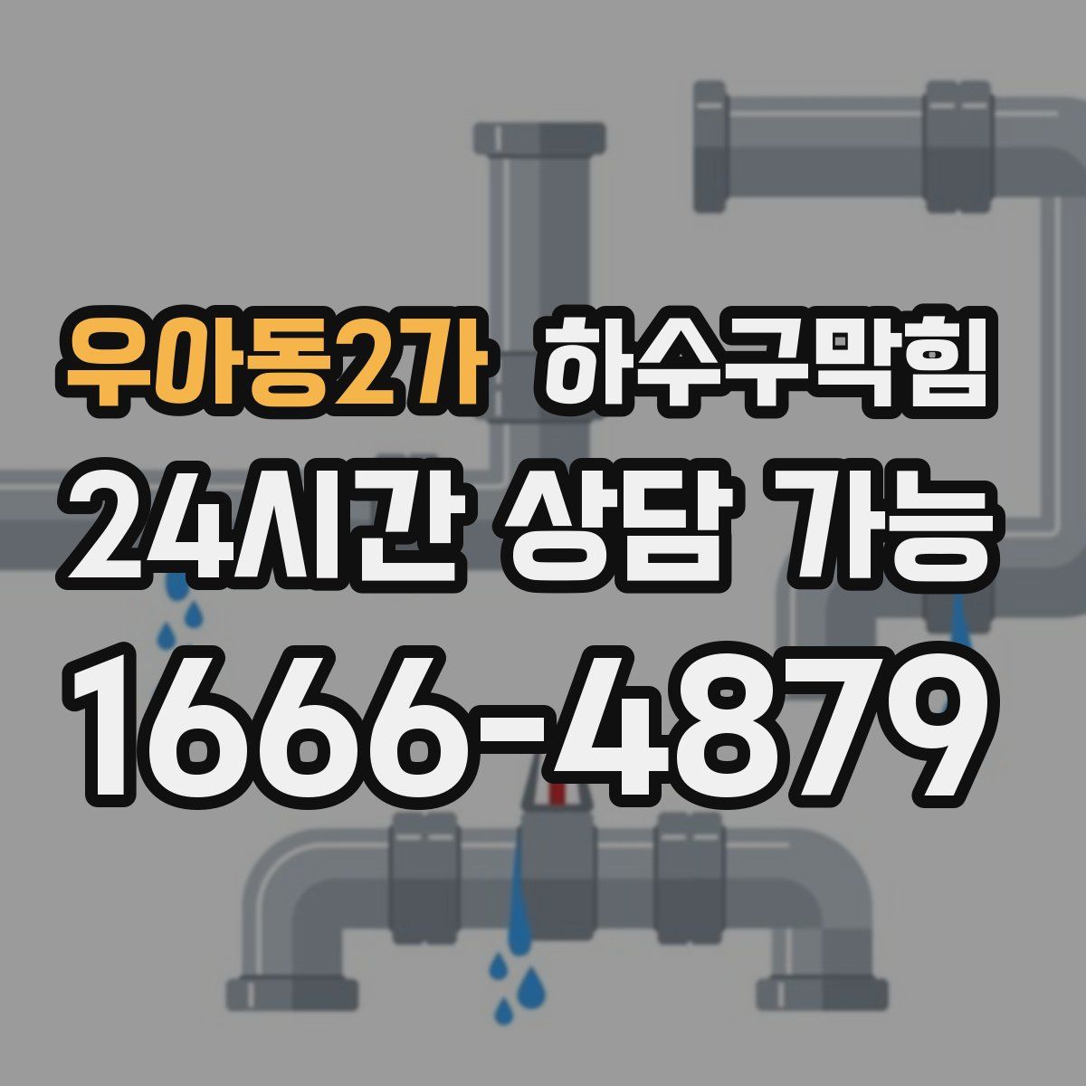 우아동2가 하수구막힘