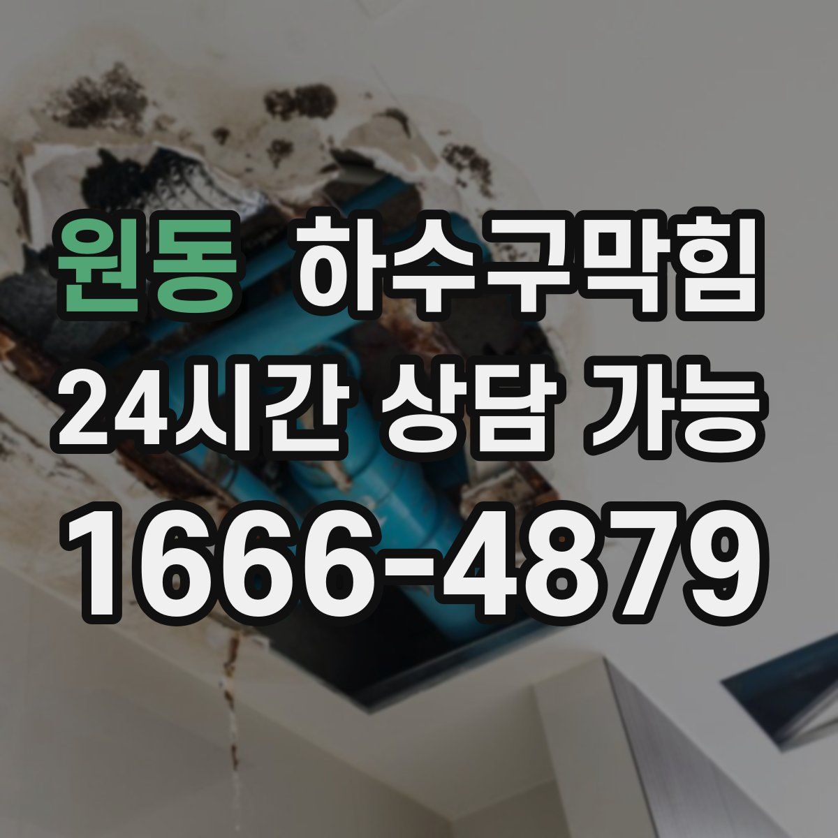 원동 하수구막힘