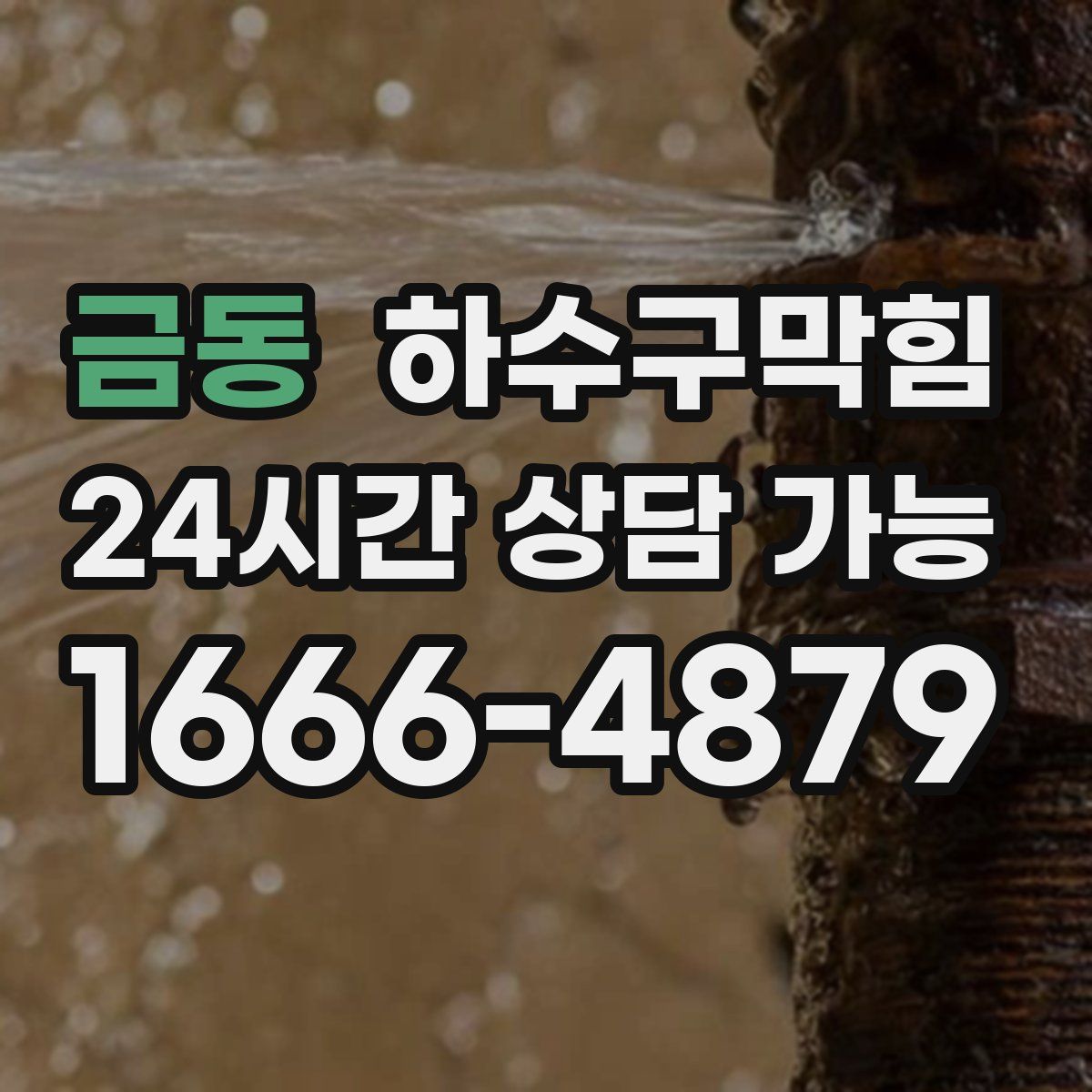 금동 하수구막힘