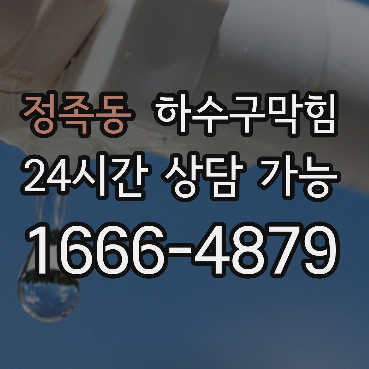 정족동 하수구막힘