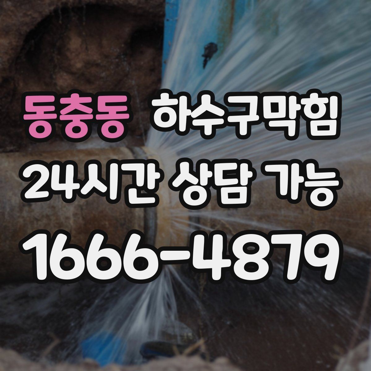 동충동 하수구막힘 퇴근길 입구에서 발을 돌린 손님들