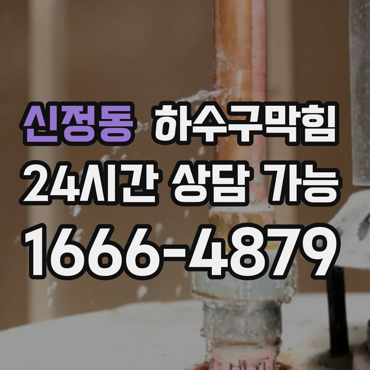 신정동 하수구막힘