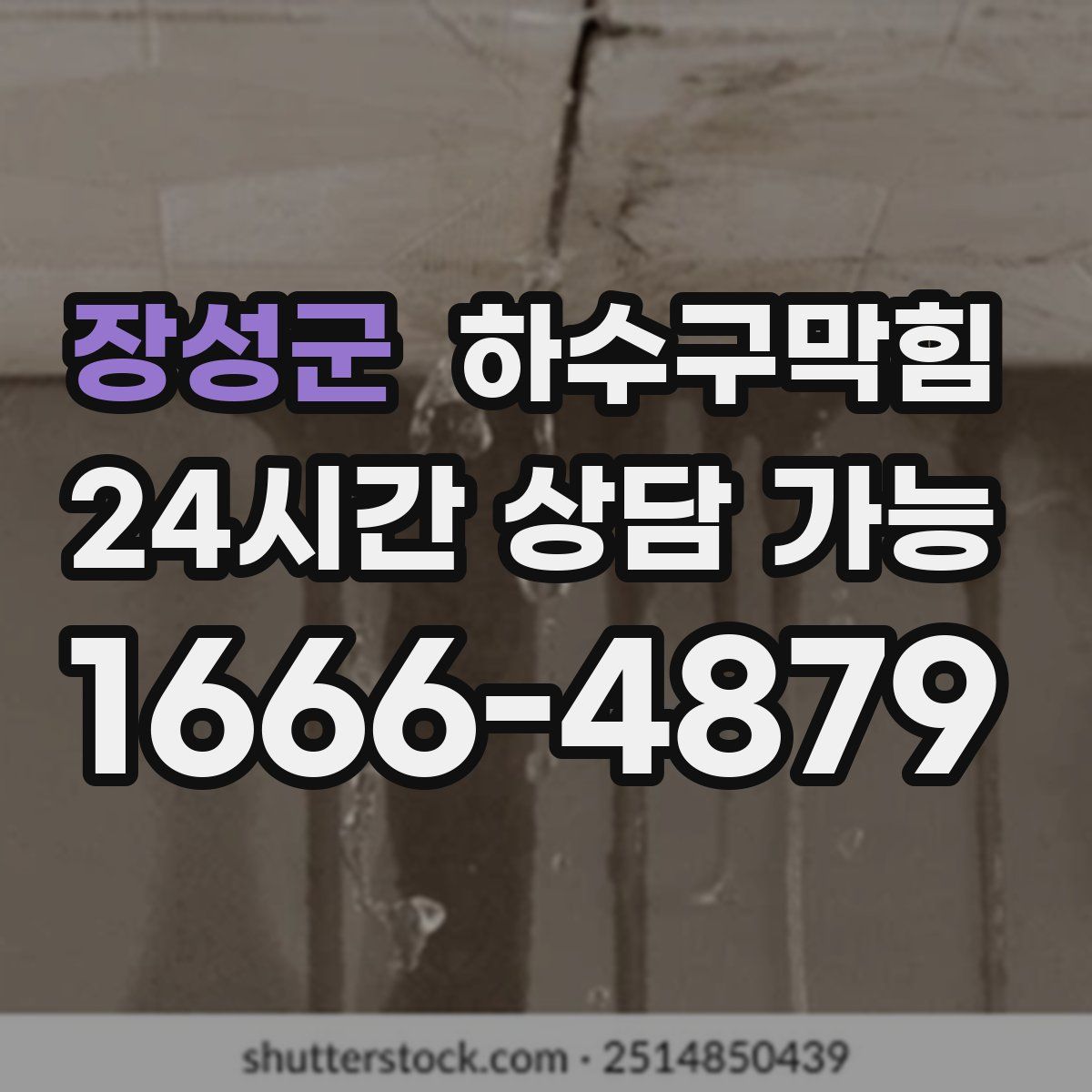 장성군 하수구막힘