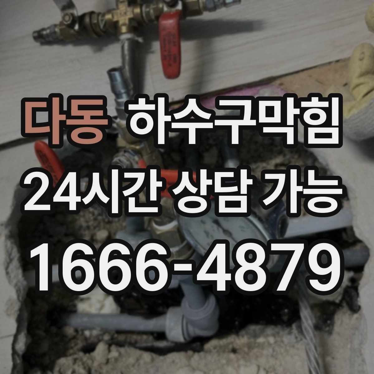 다동 하수구막힘 창고 바코드가 일그러진 원인