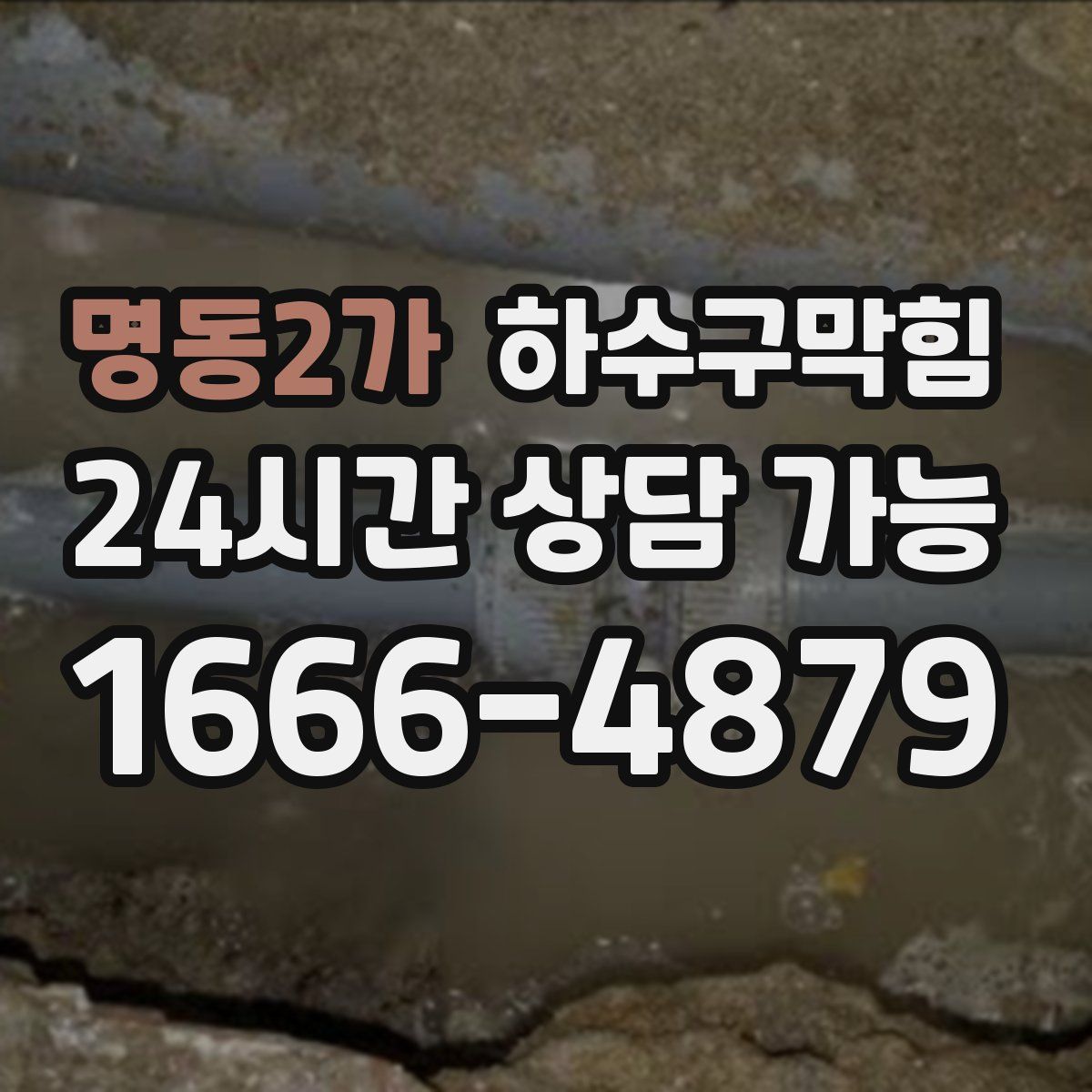 명동2가 하수구막힘