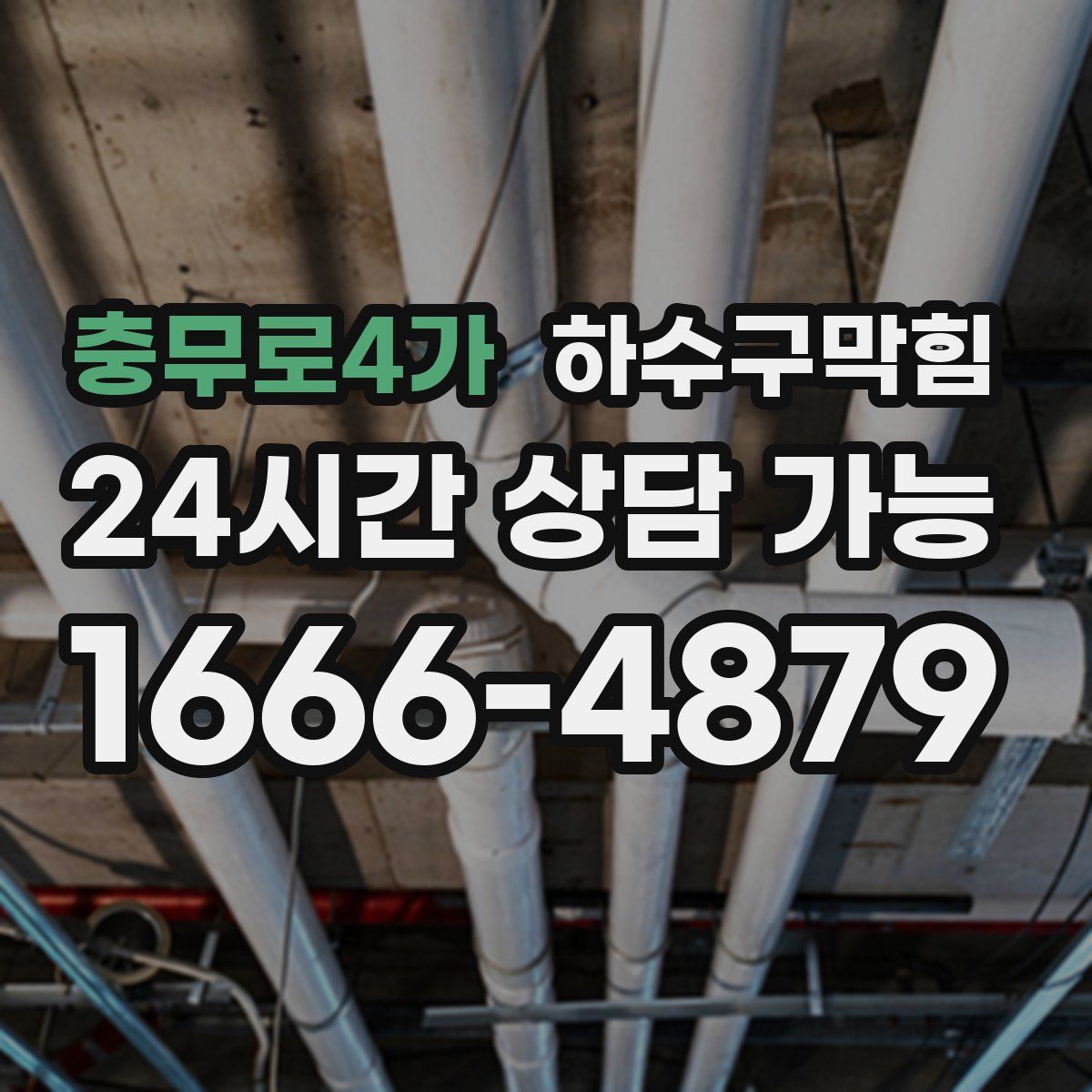 충무로4가 하수구막힘