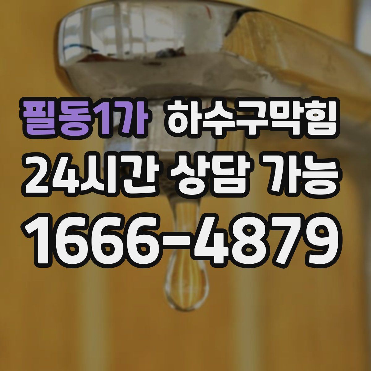 필동1가 하수구막힘 욕실 수봉 장치 적용이 유용한 환경