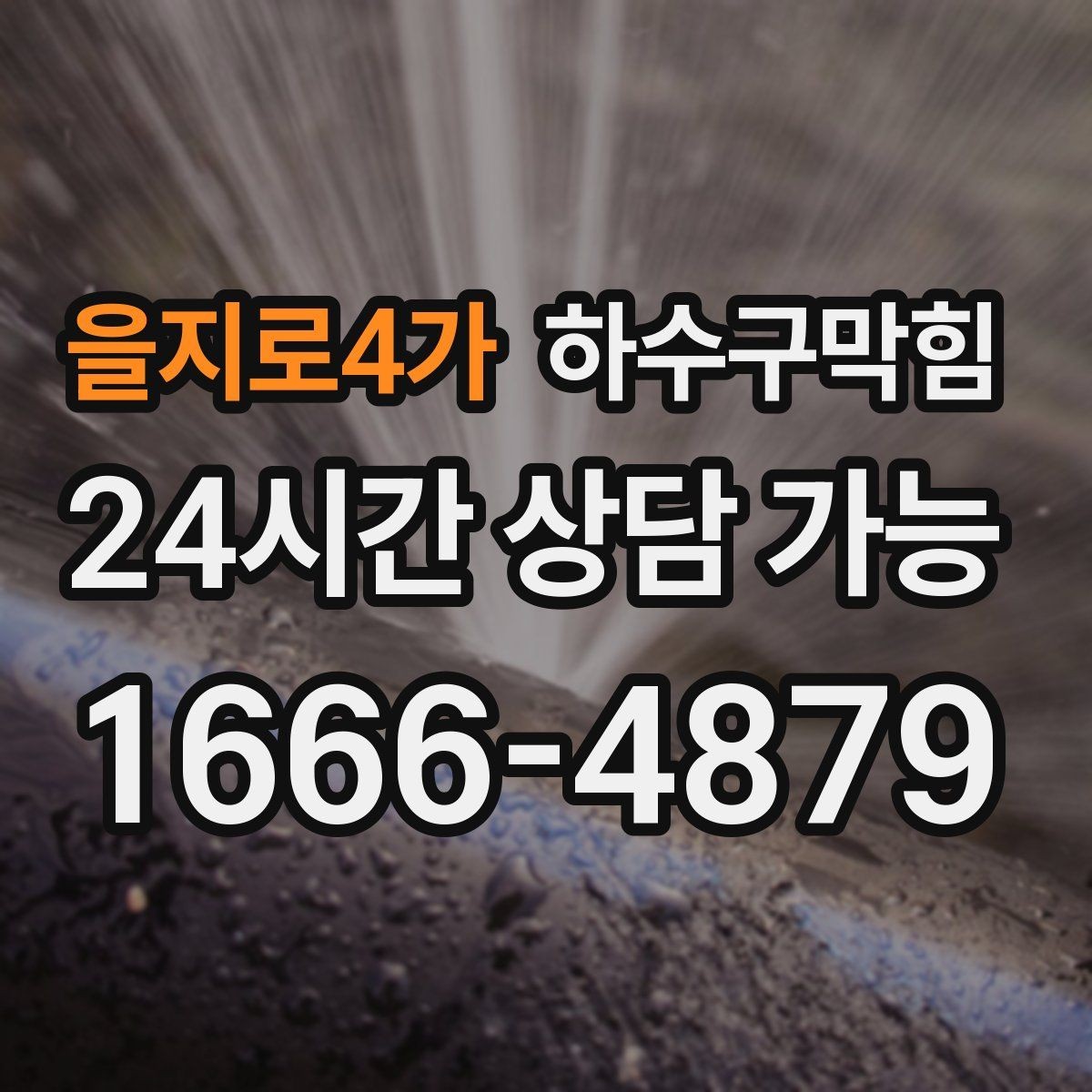 을지로4가 하수구막힘 쇼핑백 손잡이가 축축하던 하교 시간