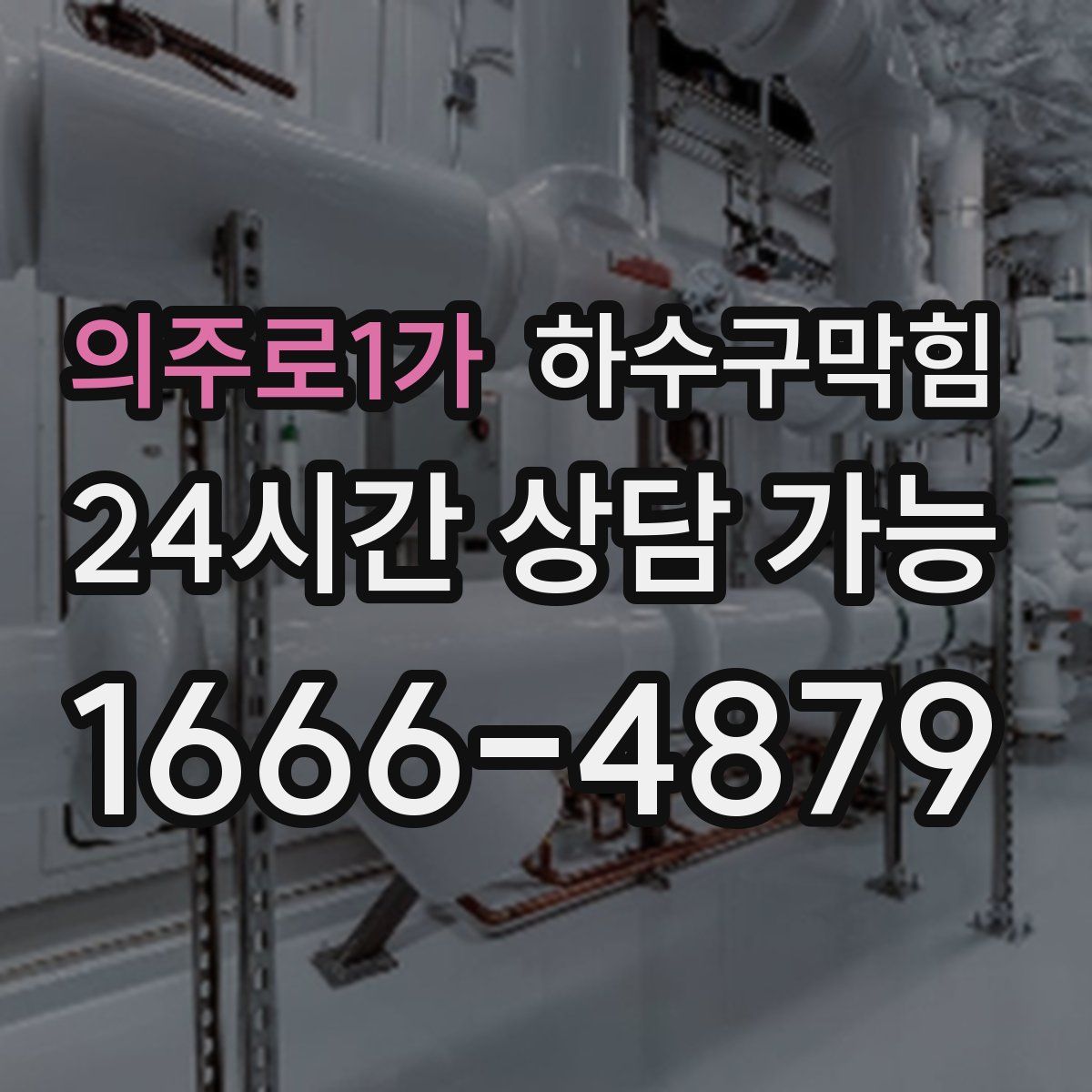의주로1가 하수구막힘