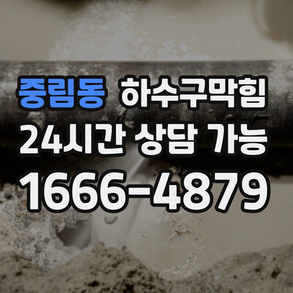 중림동 하수구막힘