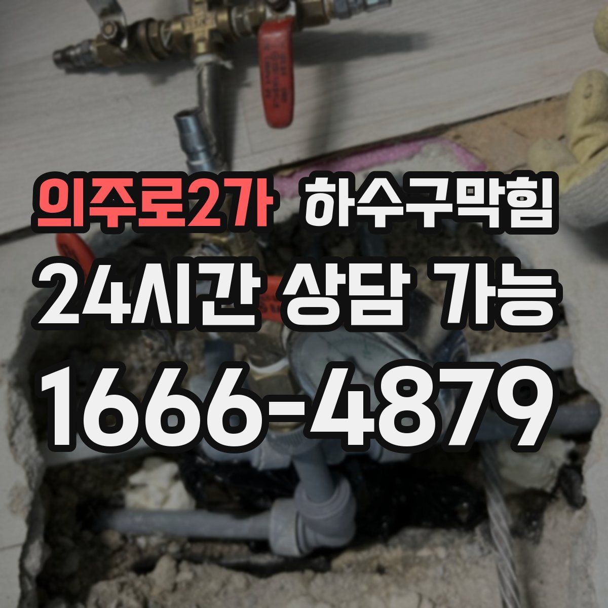 의주로2가 하수구막힘