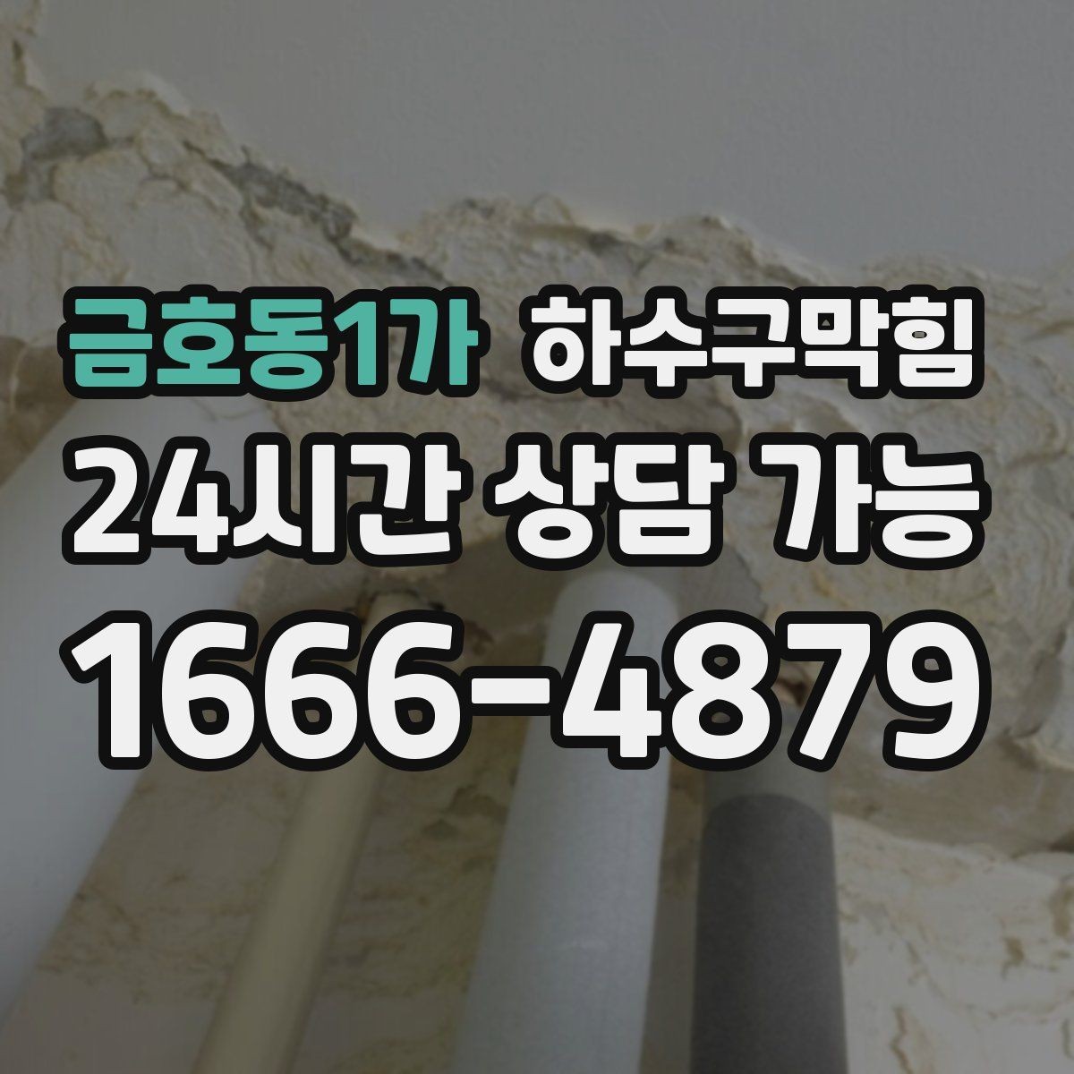 금호동1가 하수구막힘 상가 복층 층간 냄새 이슈 다루기