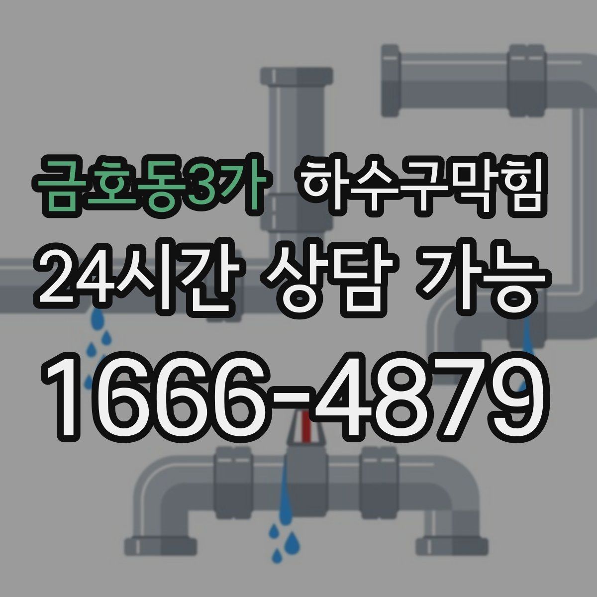 금호동3가 하수구막힘 자동 살균 분무가 잦아진 실내의 신호