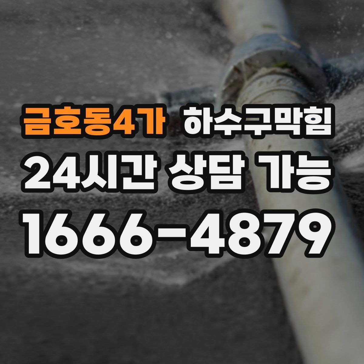 금호동4가 하수구막힘 새벽 제빵 스케줄을 바꾼 한 줄 보고