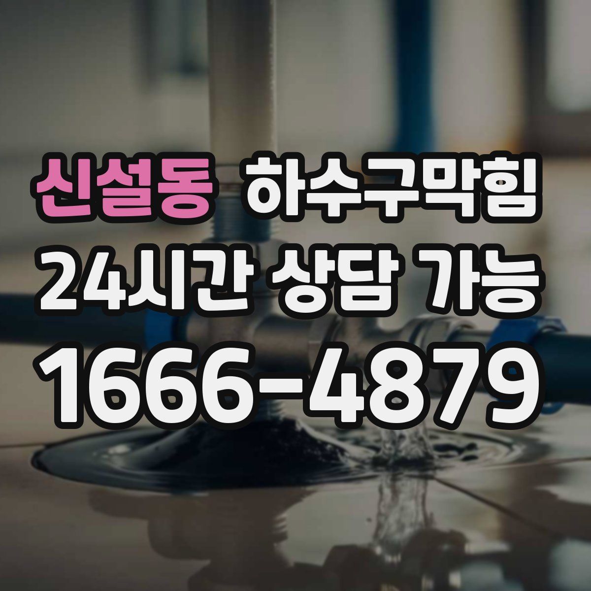 신설동 하수구막힘