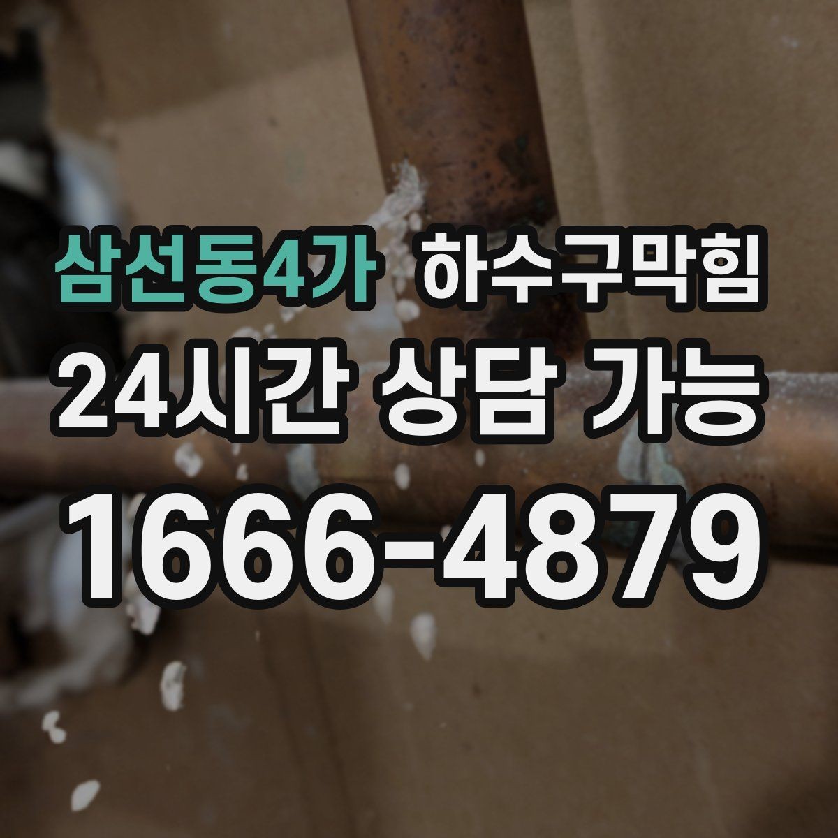 삼선동4가 하수구막힘 반지하 역류 방지 플랩 설치
