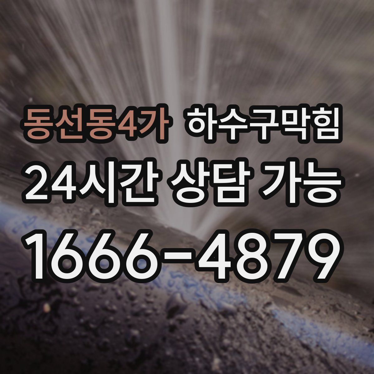 동선동4가 하수구막힘