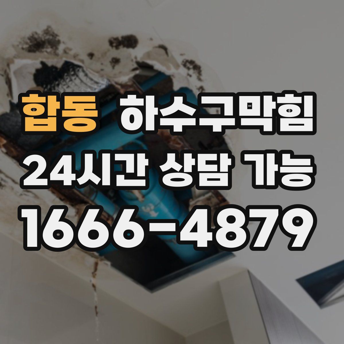 합동 하수구막힘