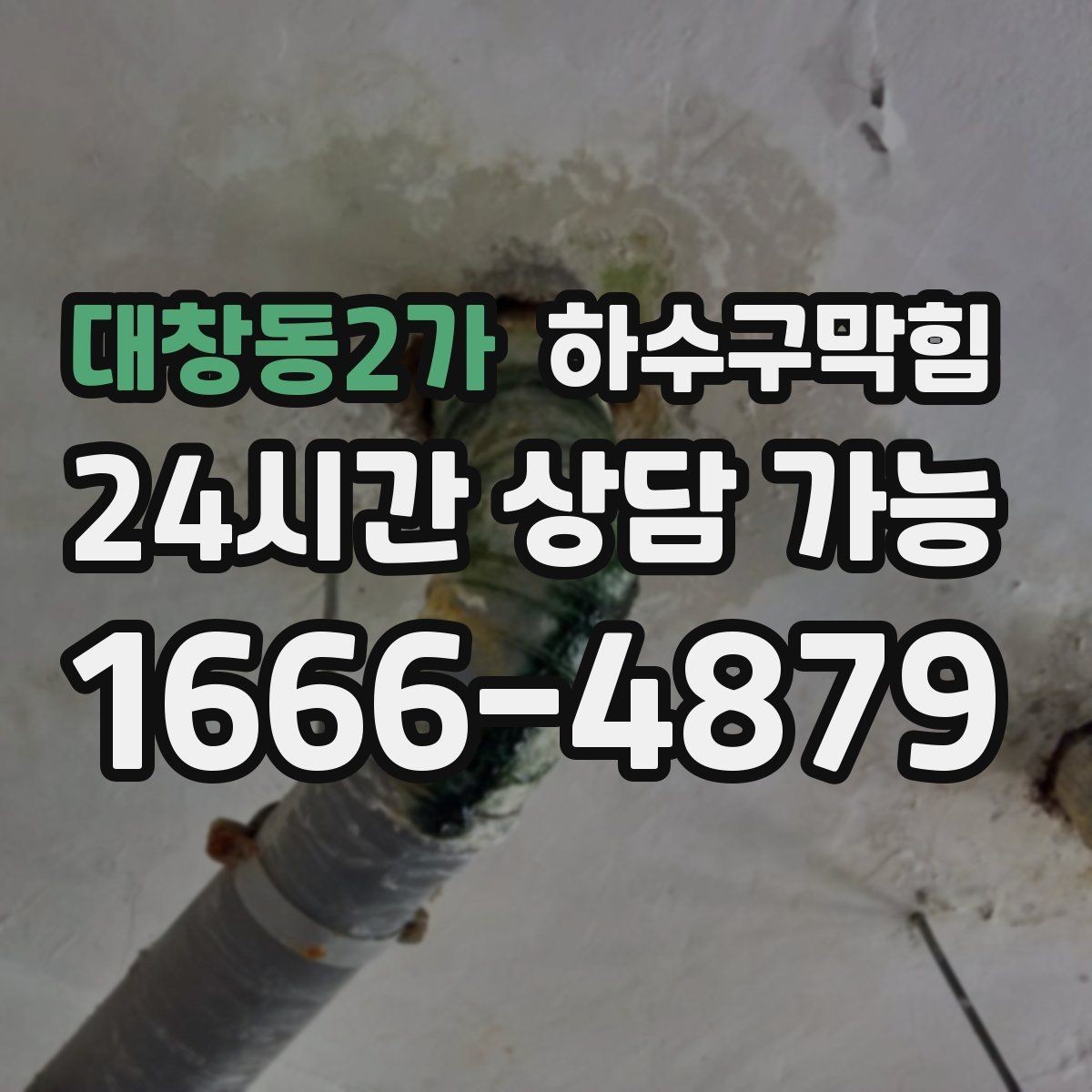 대창동2가 하수구막힘 테라스 베란다 배수구 정비
